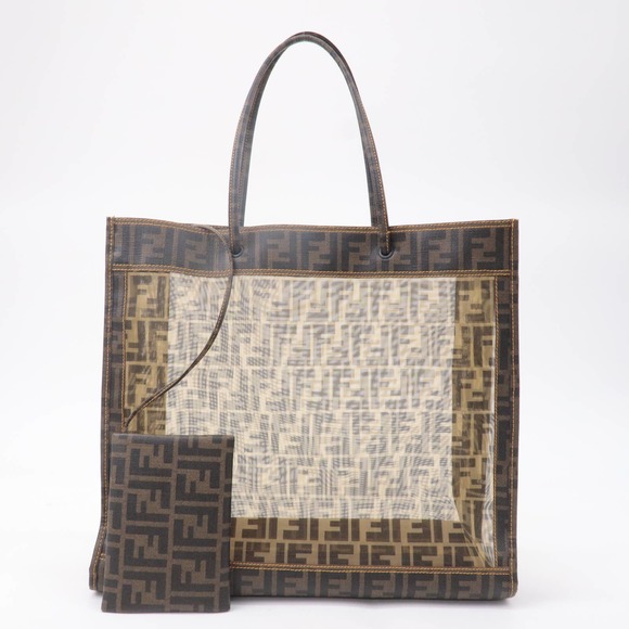 💎✨BEAUTIFUL✨💎Authentic FENDI Zucca Mesh Tote Bag - Picture 2 of 12